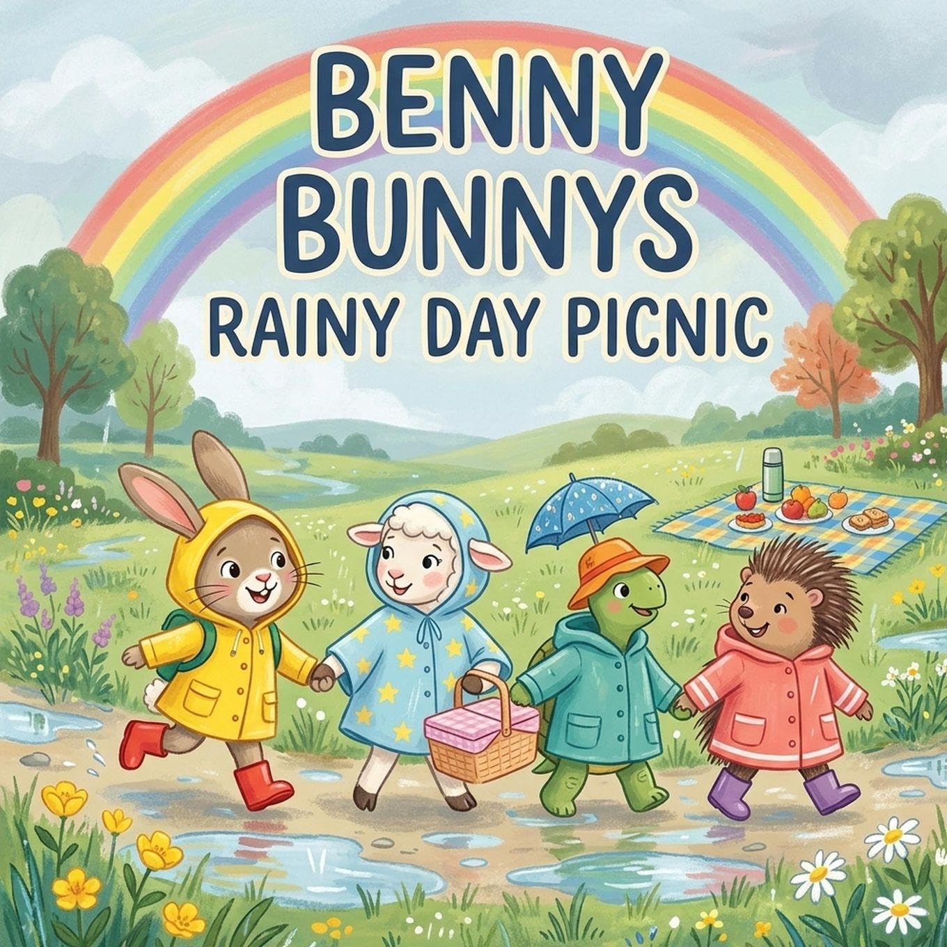 Benny Bunnys Rainy Day Picnic: A Splashy Adventure of Friendship and Fun