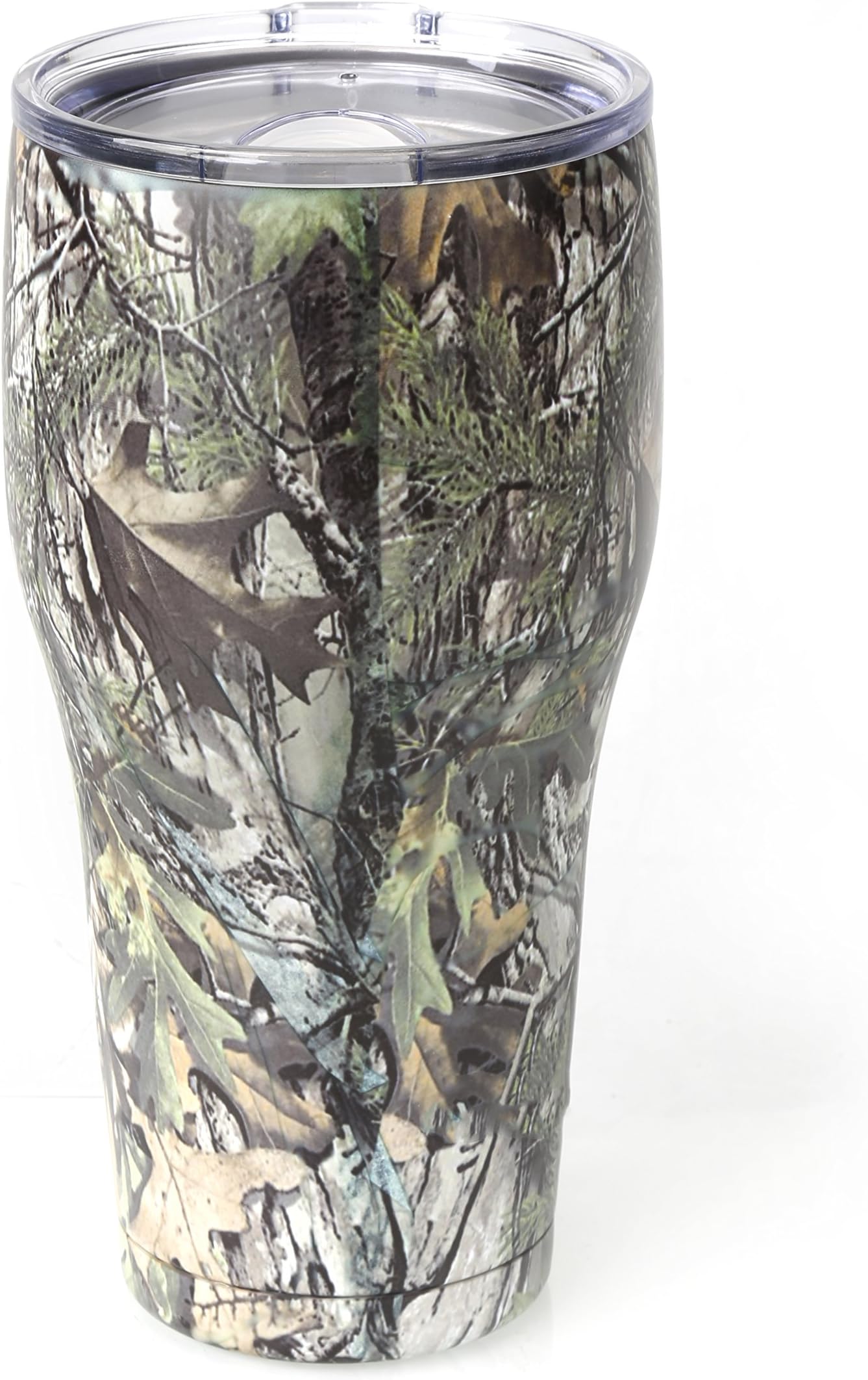 Tahoe Trails 30 oz Stainless Steel Tumbler Vacuum Insulated Double Wall With Lid, Green Camouflage