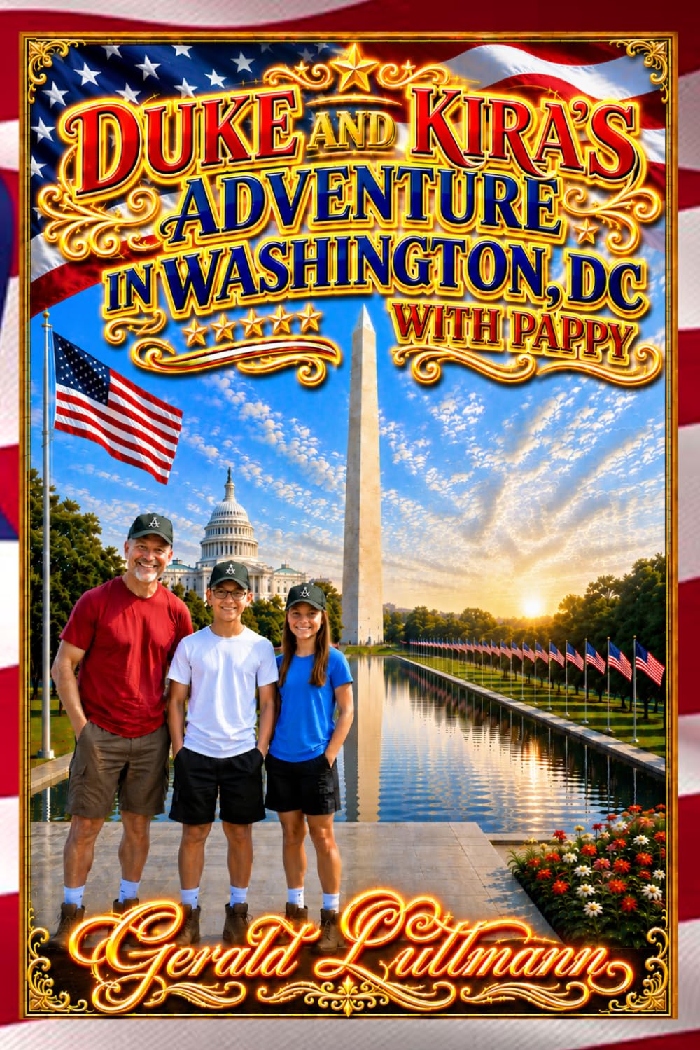 Duke and Kira's Adventure in Washington, DC with Pappy