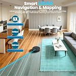E10+ Robot Vacuum & Mop Combo Self Emptying with 8,000Pa, Robotic Vacuums Cleaner for Pet Hair, LiDAR Navigation, 75-Day Capacity, Carpet Detection, Anti-Tangle, 150-Min Runtime, for Floors, Carpet