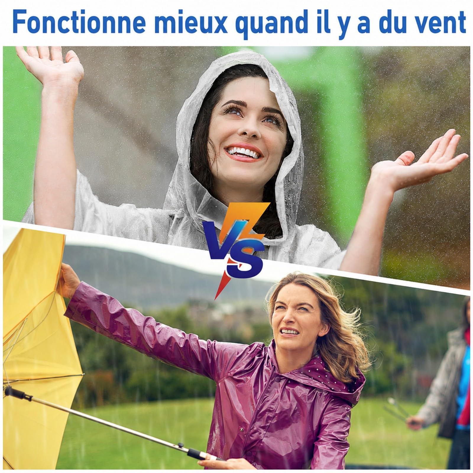 Lot de 108 Ponchos de Pluie pour Adultes, Imperméables d'Urgence Épais avec Capuche, Cape de Pluie Transparente Unisexe pour Randonnée, Camping, Parcs d'Attractions et Événements en Plein Air