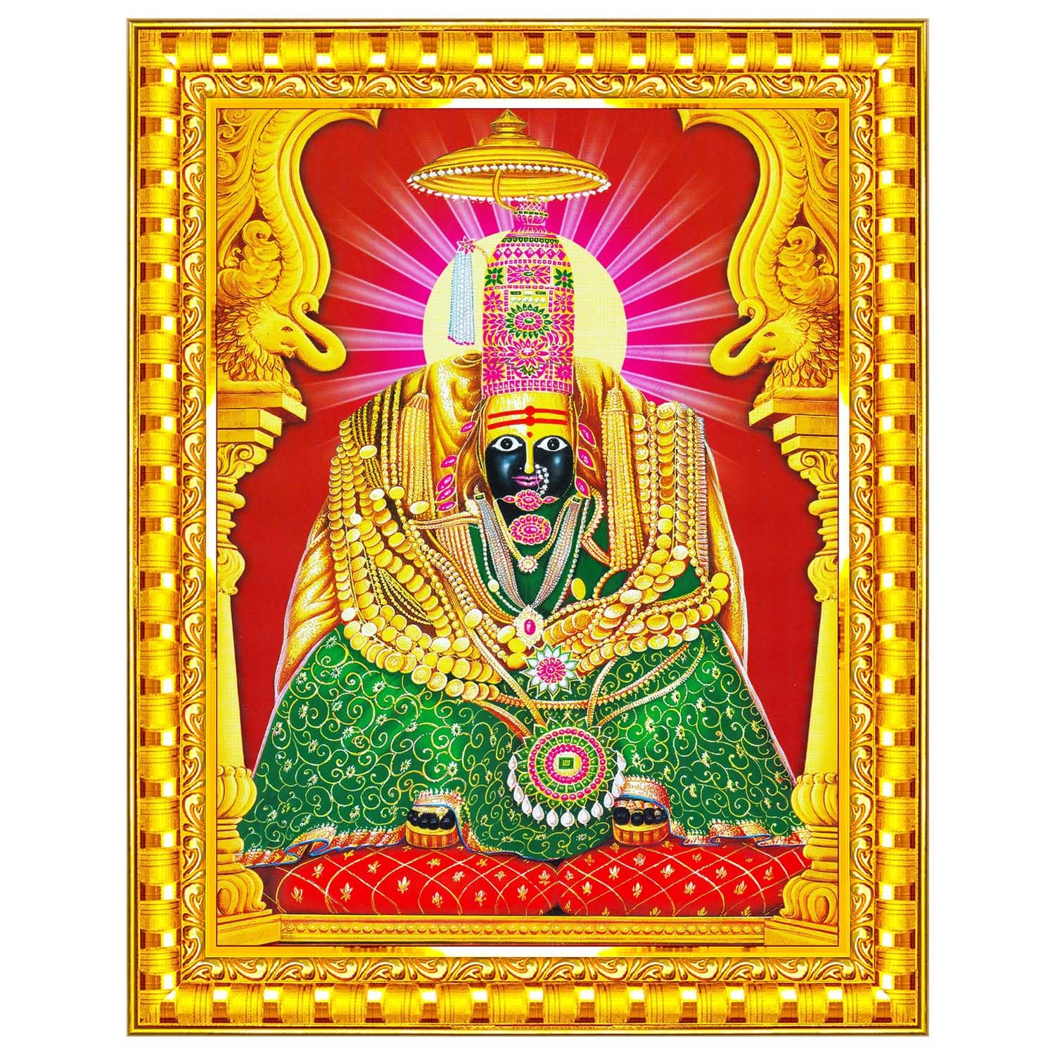 Tulja Bhavani Wall Painting - Home Decor -8