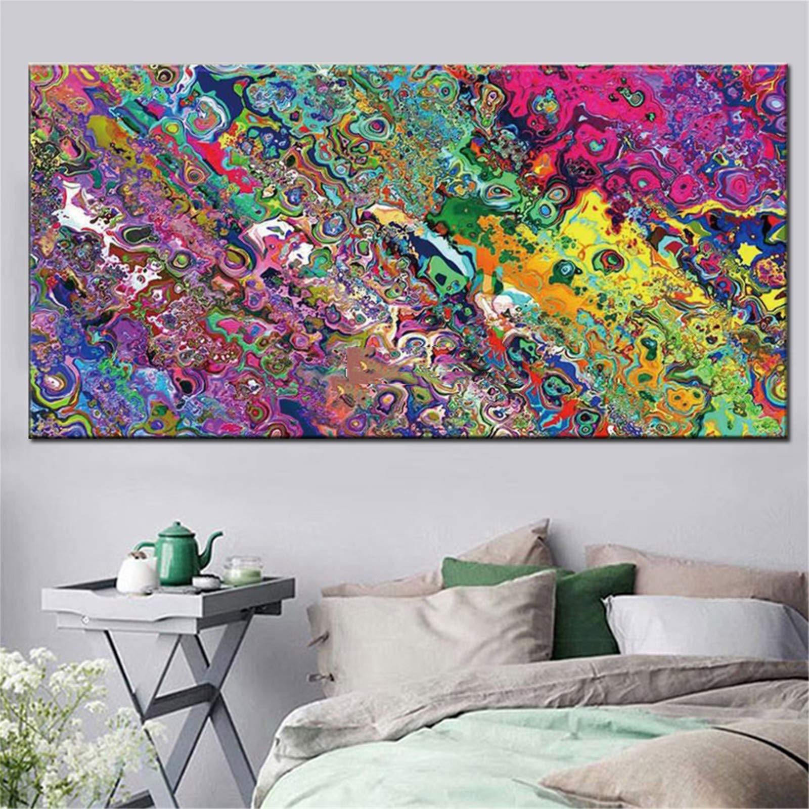 Broderie diamant salon et chambre : kit complet peinture 5D art abstrait 40x80 cm