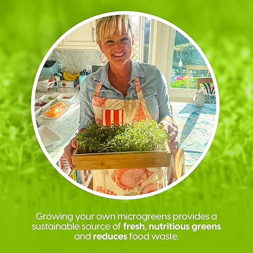 Miniatura 3 de Paquete variado de 10 semillas de microgreens: brócoli, girasol, guisante, mezcla de ensalada, rábano Daikon, col rizada, amaranto, ensalada