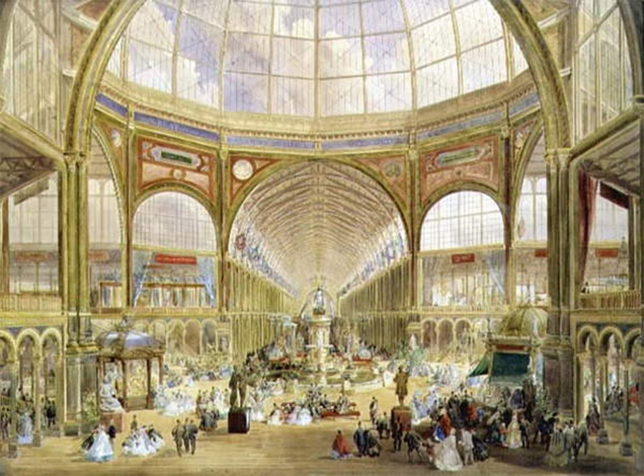 ARTXLXXBN Famous Prints Artwork Pictures Poster Painting Art Interior of the International Exhibition by Edmund Walker Artwork Landscape Pictures for Home Decor 60x90cm
