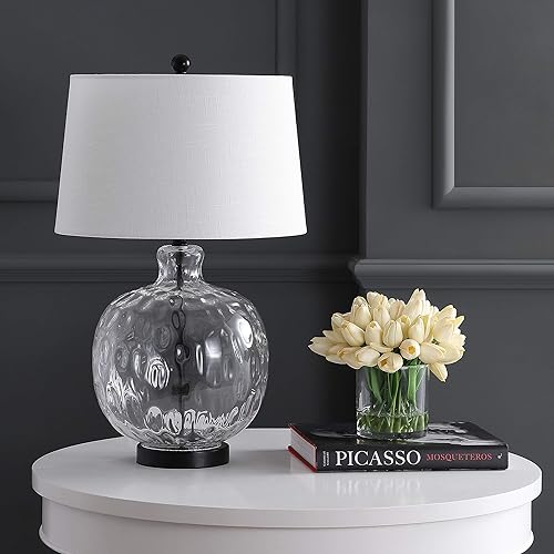 Miniatura 7 de JONATHAN Y JYL1067A Rae 26.5" lámpara LED de vidriometal estilo cabaña, campo francés, rústica, para recámara, sala de estar, oficina, dormitorio