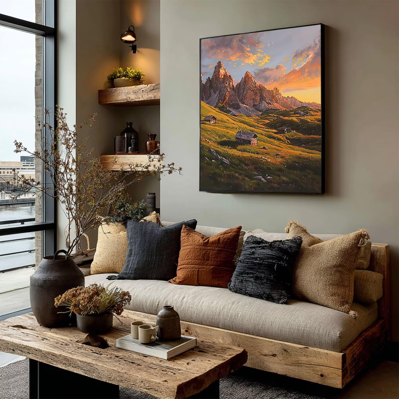 Sunset Diamond Painting, Paisaje Diamond Painting Adultos, 50x70cm 0-3290