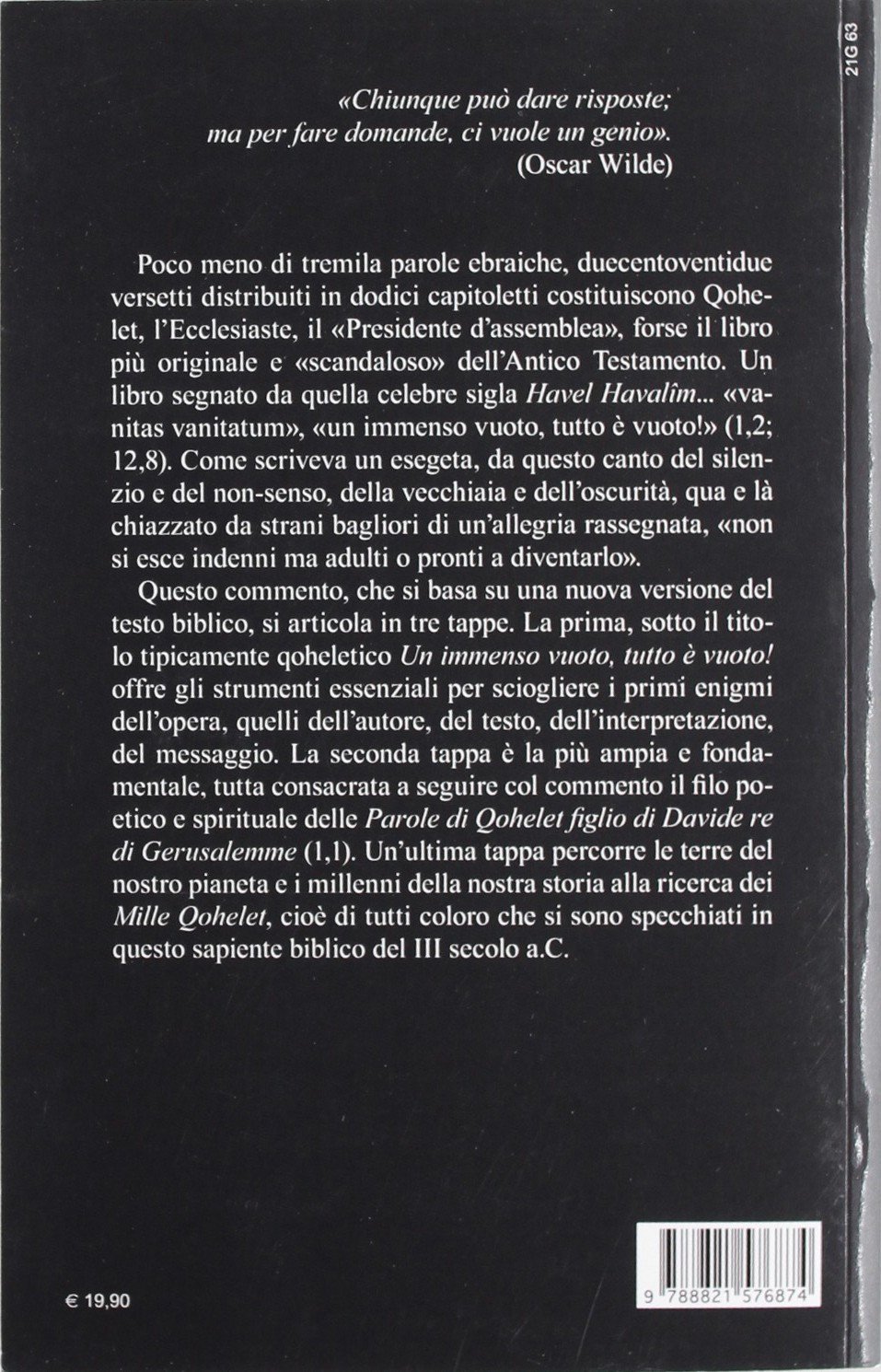 Qohelet. Il libro più originale e «scandaloso» dell'Antico Testamento