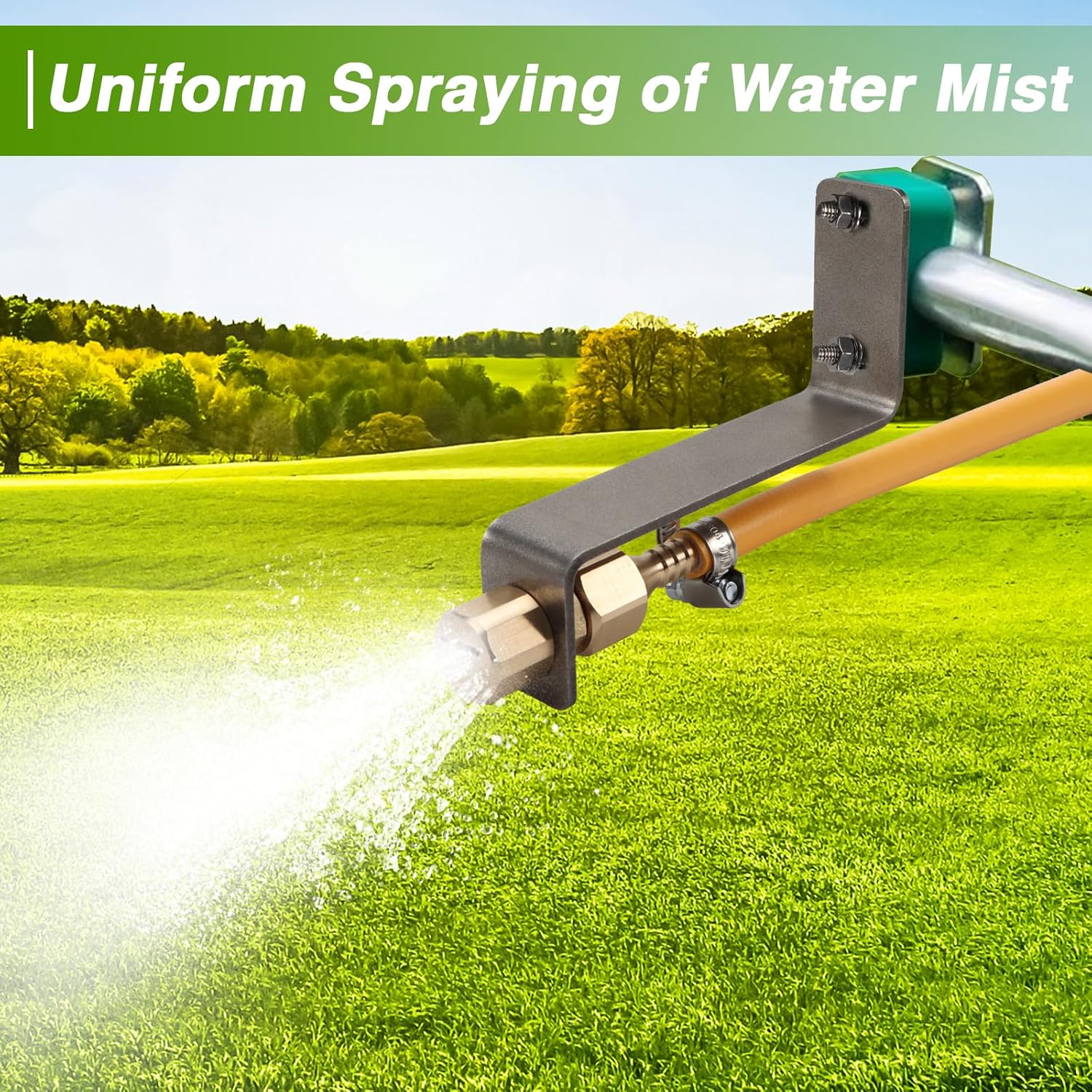 12 Ft Boomless Nozzle with Fixed Frame & Adapter with Clamp Hose 3.0 GPM 12V Pumps Compatible with Most Branded Broadcast Sprayers & No-boom Kits