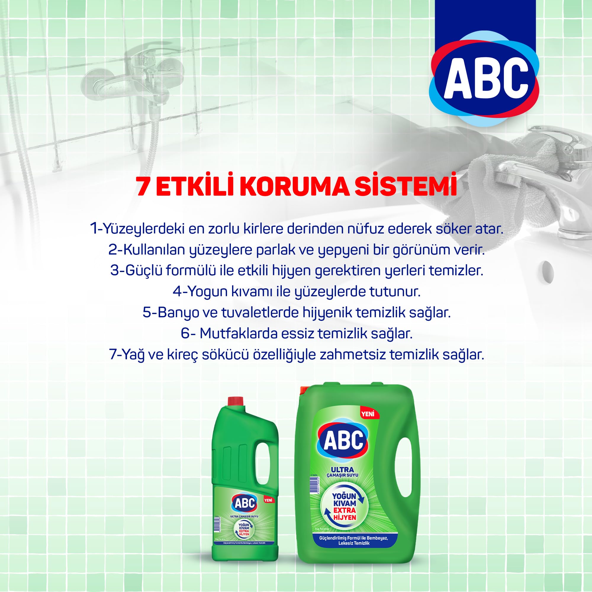 ABC DETERJAN Ultra Çamaşır Suyu Dağ Ferahlığı 1,85 L