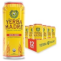 Vista 1 de Guayaki Yerba Mate - Alternativa de bebida energética limpia, baya orgánica Revel, 15.5 onzas (paquete de 12), 150 mg de cafeína