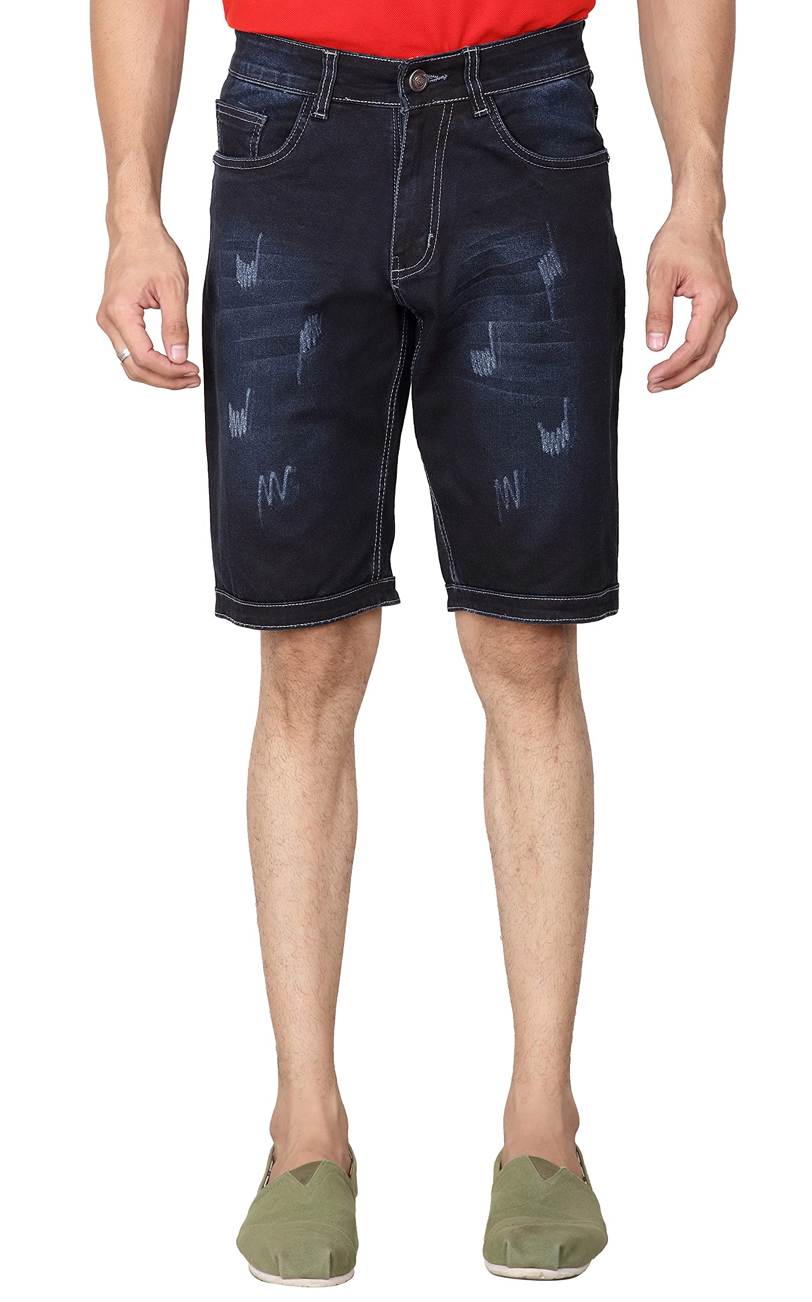 wearo Men's Relax Fit Denim Shorts-picture-29