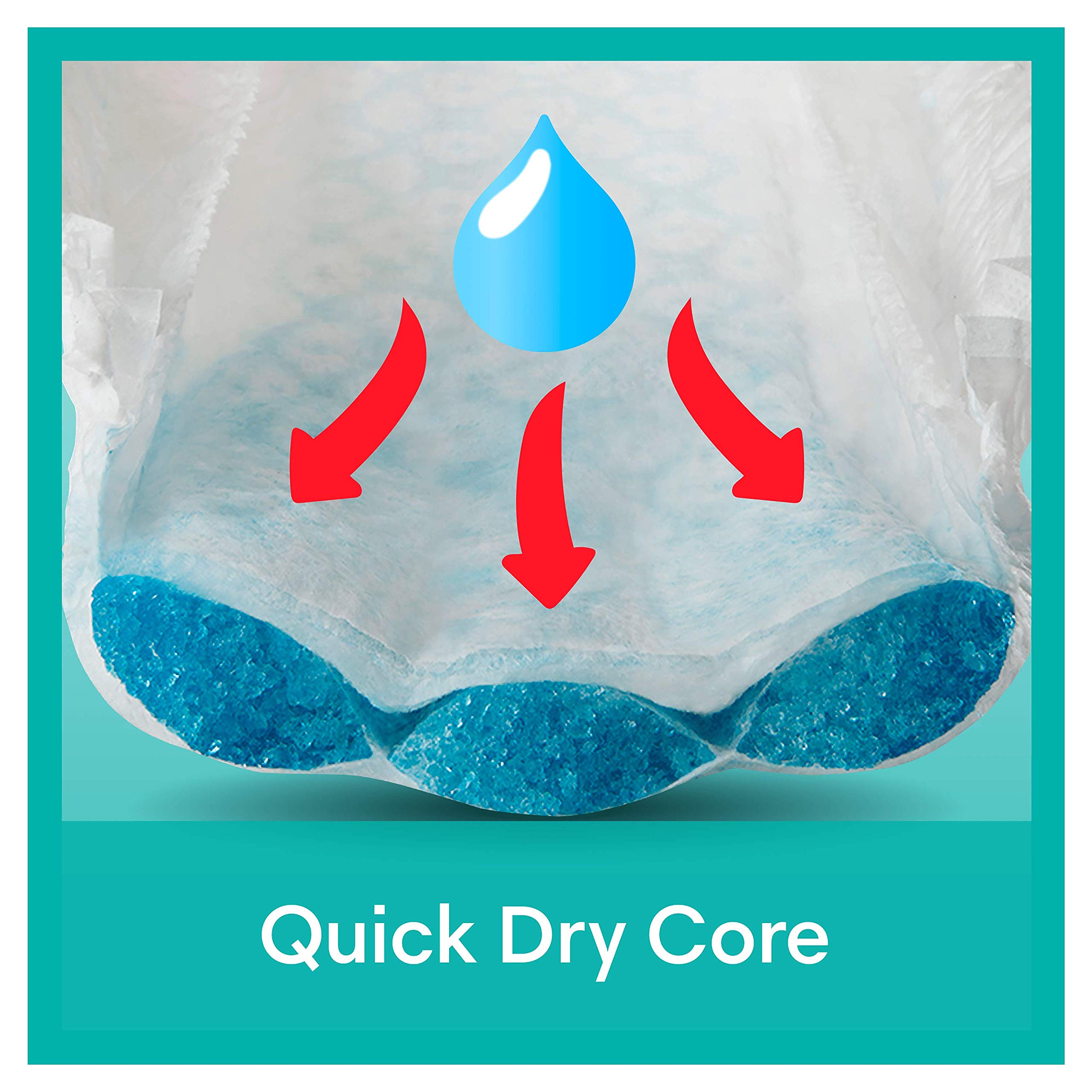 Pampers Baby Nappy Pants Size 7 (17+ kg/37.5 Lb), BabyDry, 112 Count