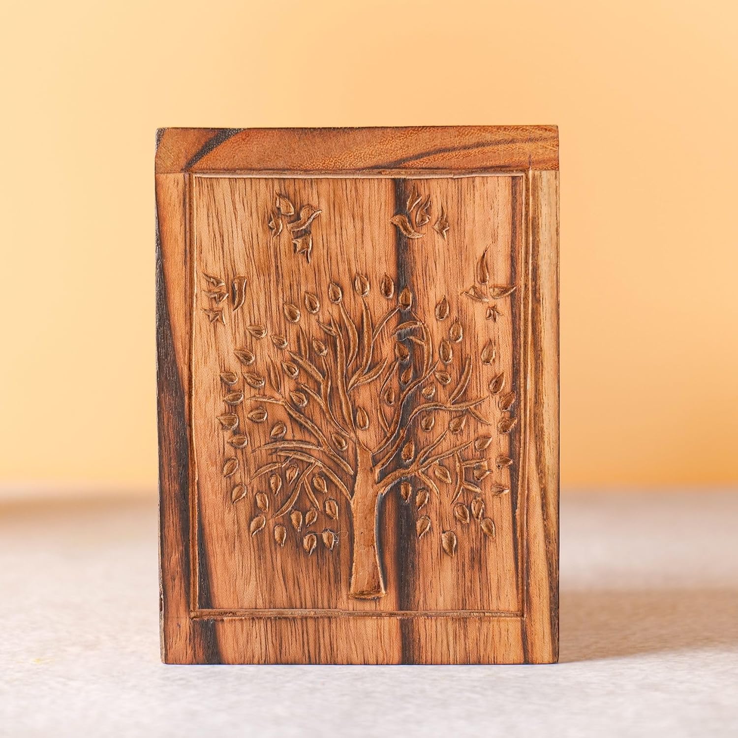 Wood Pet Urns for Dog Cat Ashes - Small Keepsake Decorative Urn for Ashes for Dog, Cats - Pet Memorial Remembrance Box - 12 Lbs Handmade Cremation Funeral Favors Mini Burial Urns Hashcart®