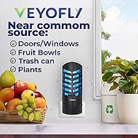 Vista 12 de VEYOFLY Trampas para Moscas de Frutas para Interiores, Trampa para Moscas Interior, (2 Dispositivos + 6 Recargas) Atrapamoscas Interior, Trampas