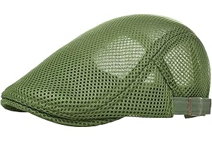 Green Newsboy's Cap: Casual Summer Ivy Cap for Men