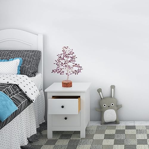 Miniatura 3 de Árbol de piedras preciosas de turmalina negra, árbol bonsái de dinero Feng Shui para decoración del hogar, regalo espiritual de cristal de turmalina