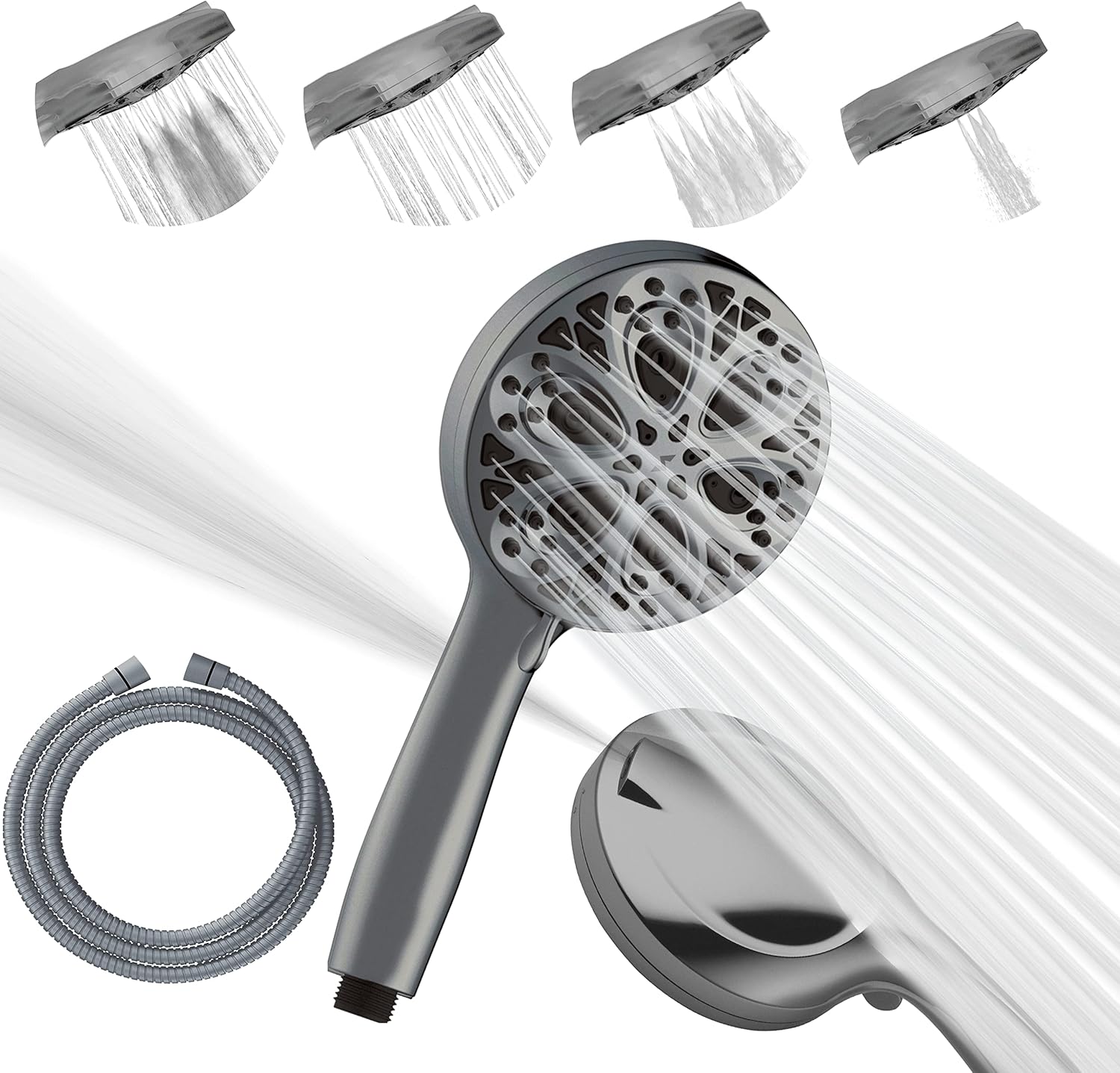 SparkPod Shower Head and Hose Set High Pressure Showerhead with 10