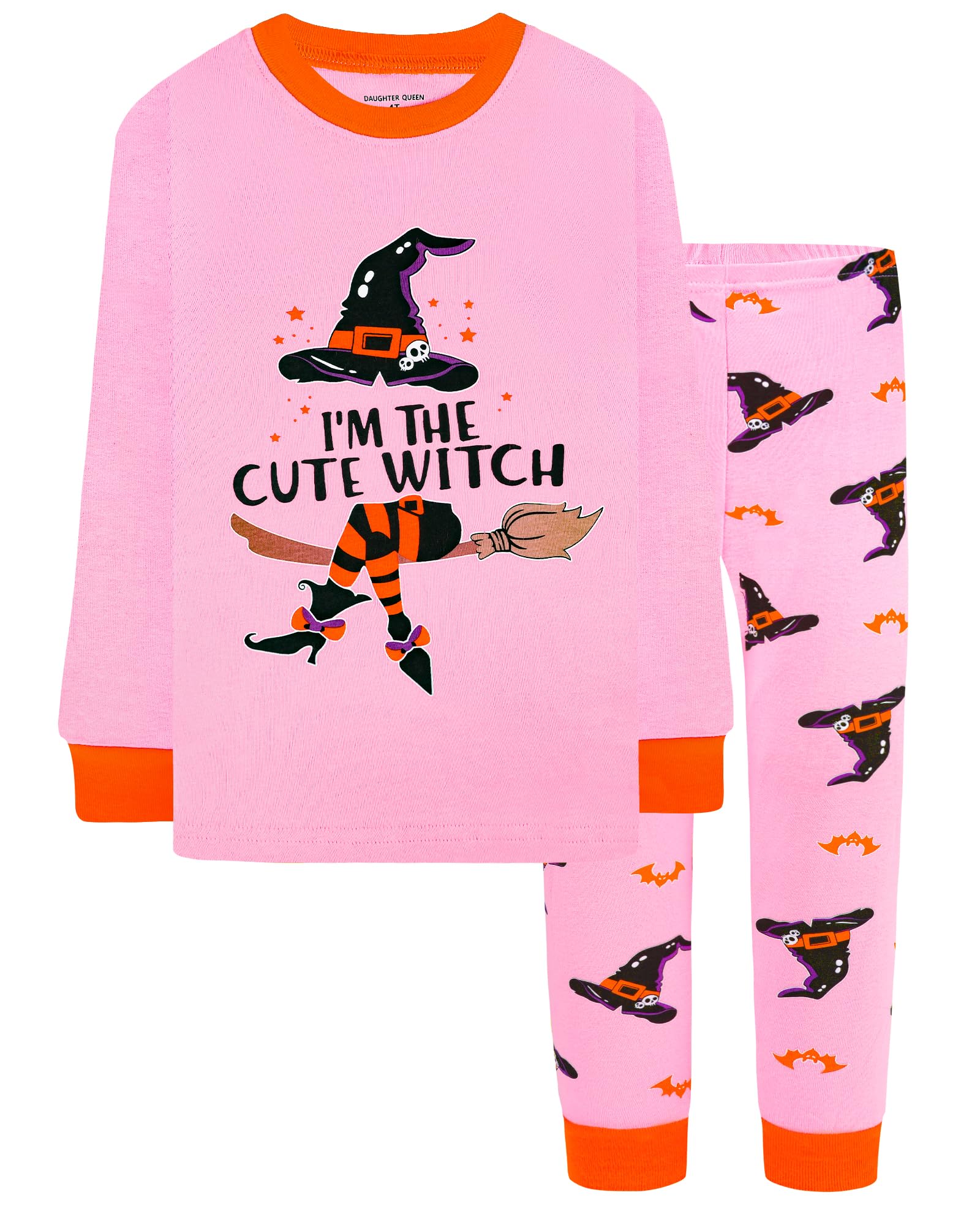 DAUGHTER QUEEN Boys &amp; Girls 100% Cotton Halloween &amp; Christmas PJS 18M-12Y
