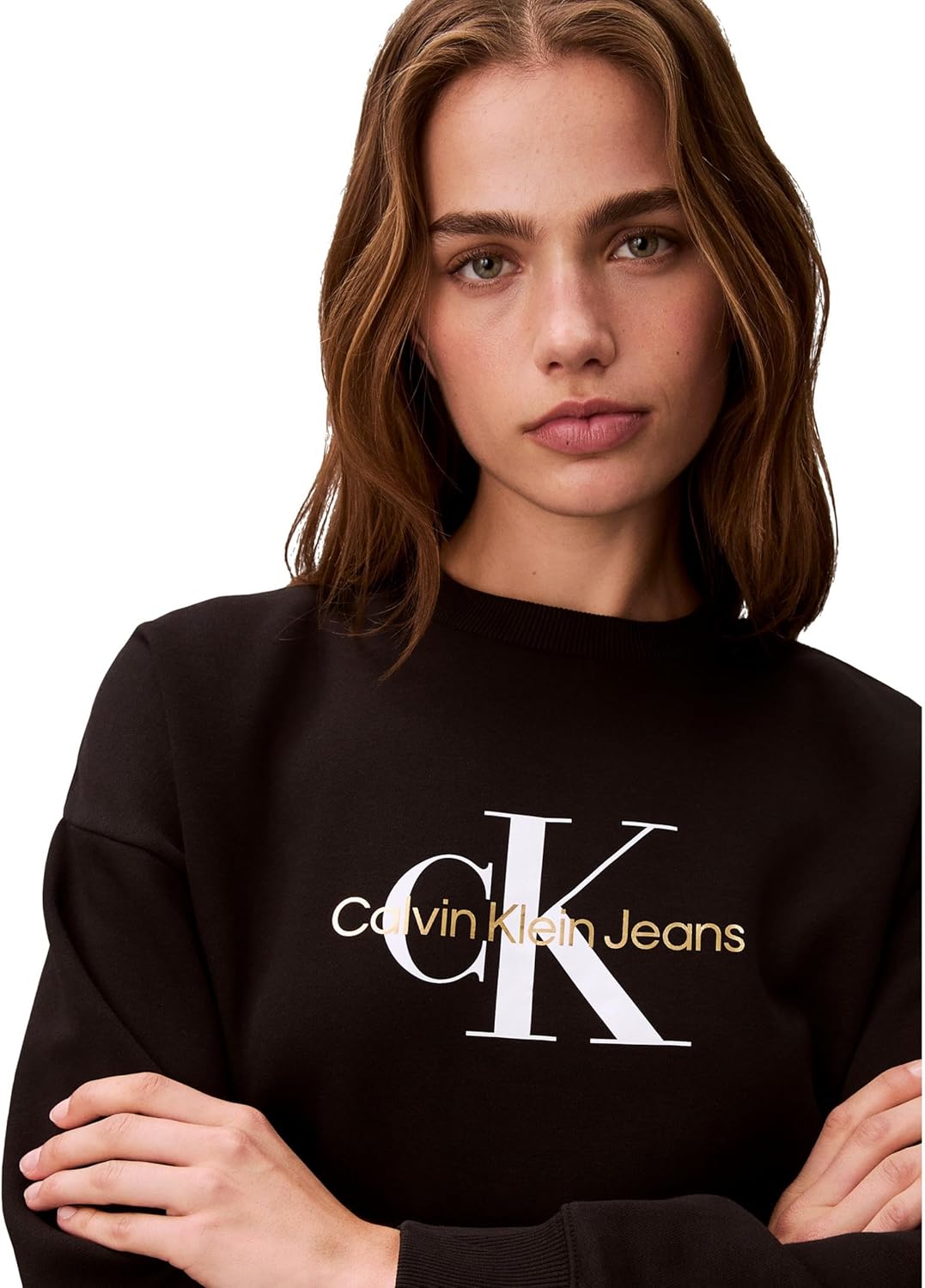 Calvin Klein Women's Monogram Logo Crewneck Sweatshirt - Image 5
