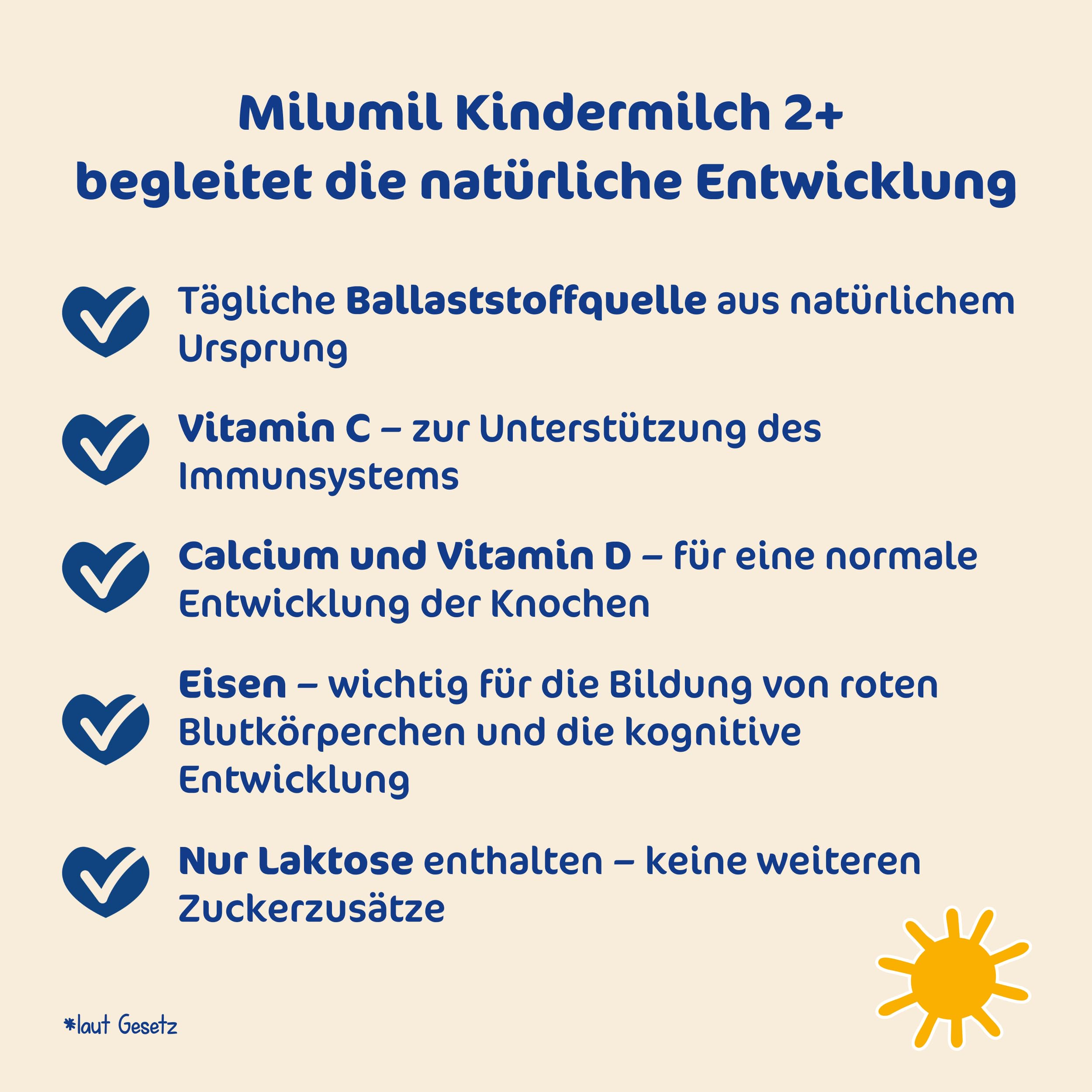 Milupa Milumil Kindermilch 2+ 5 x 550 g
