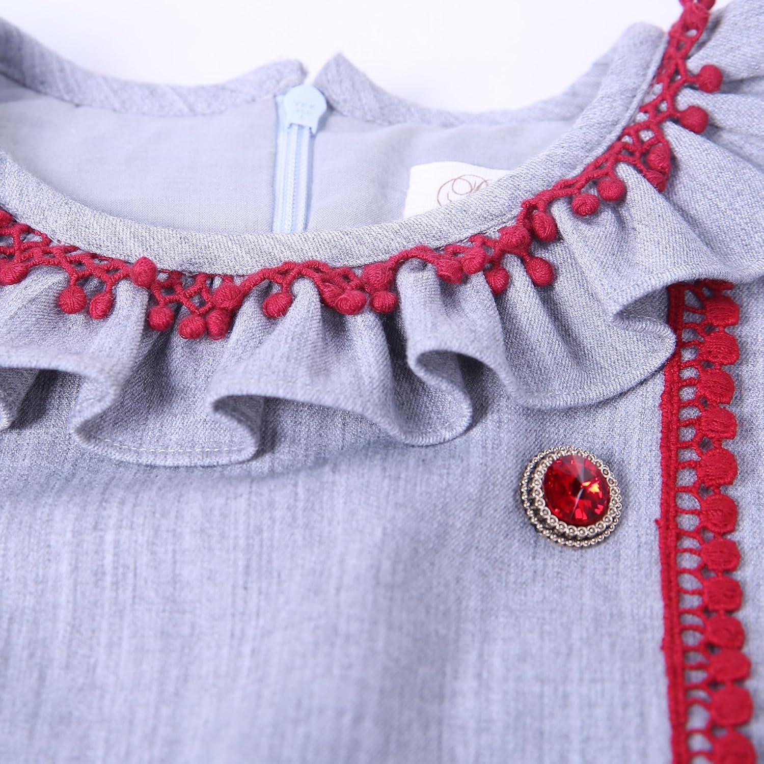 Pettigirl Girls Christmas Winter Long Sleeve Clothes Size 2 3 4 5 6 7 8 Kids Toddler Elegant Holiday Clothing Dresses - Image 4