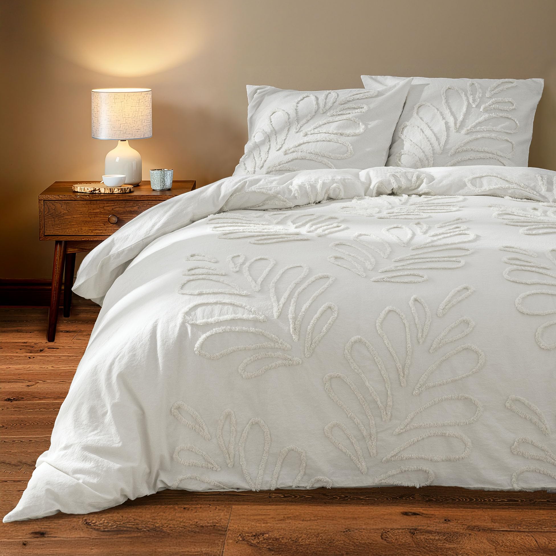 Parure de lit 260x240 cm Anouk ivoire idéale pour votre chambre