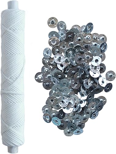 CozYours #25ply MECHA TRENZADA CARRETE DE 100 PIES100 TABLAS SOSTENEDORAS DE VELAS. Mechas para velas para hacerlas tú mismo,