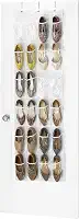 Whitmor Organizador de sapatos para porta-12 pares-24 bolsos grandes, transparente