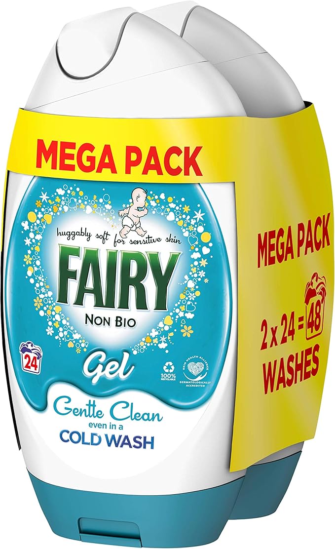 Fairy Non Bio Washing Liquid Laundry Detergent Gel, 1.8l Amazon.co.uk