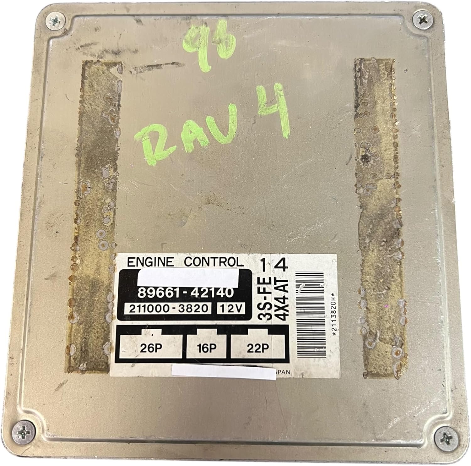 1996-1997 Compatible With TOYOTA RAV4 89661-42140 OEM ENGINE COMPUTER USED