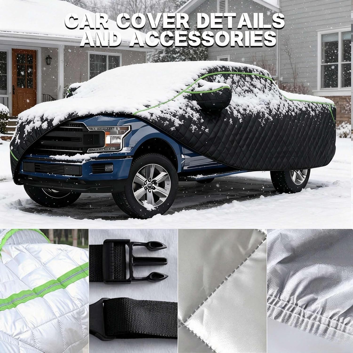 Hagelschutz Autoabdeckung für Ford Ranger Pickup Double Cab 4×4, Hagelschutzplane Auto, Hagelschutz, Allwetter Abdeckplane für Garage & Outdoor UV-Schutz für LKW p390nly