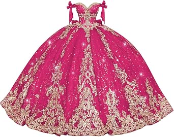 XYAYE Gorgeous Off Shoulder Quinceanera Dresses with Bow Puffy Gold Lace Sweet 16 Dress Beaded Vestidos de Quinceaneras