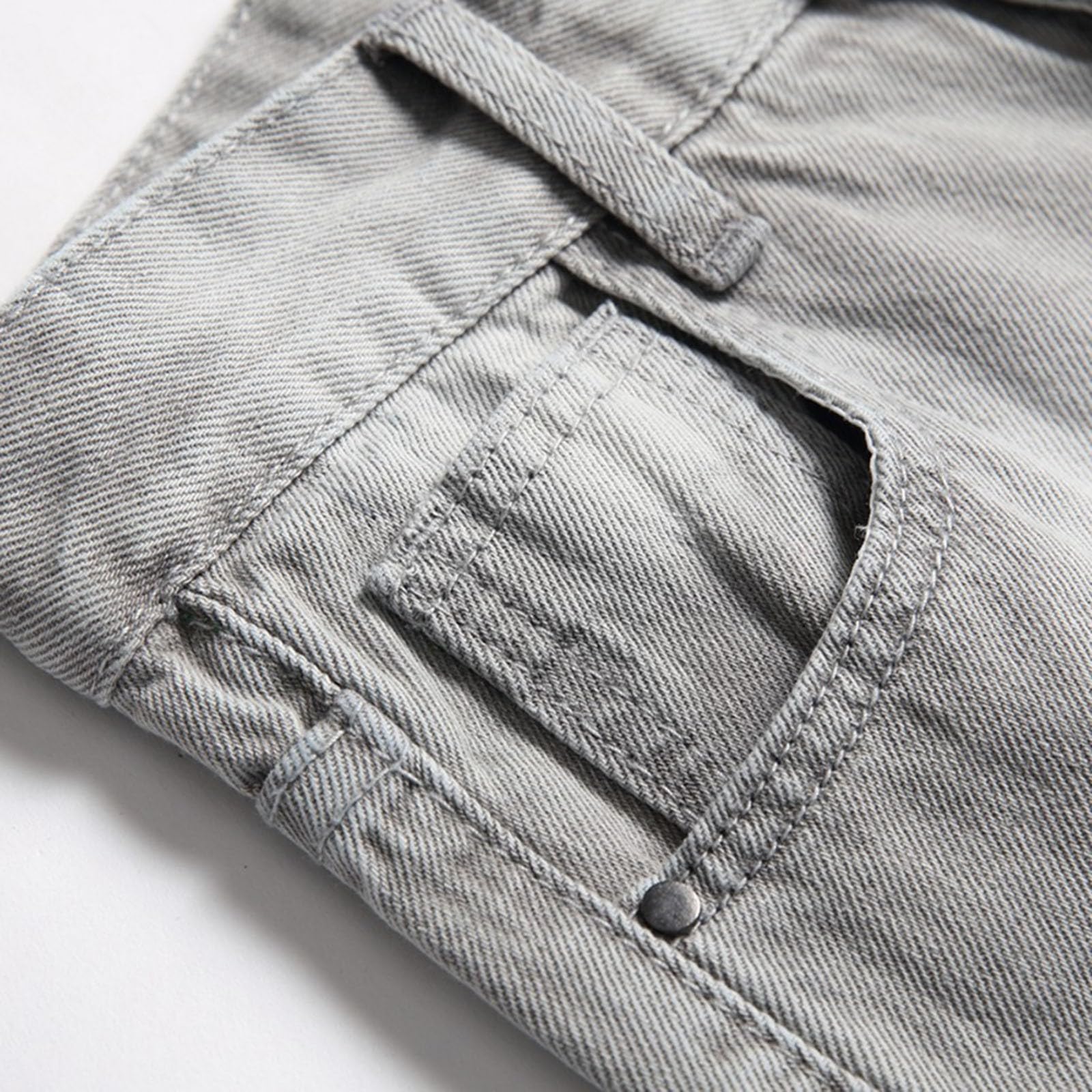 Vaqueros de Niño, Pantalones Vaqueros de Verano con Cintura Elástica y Estilo Hip Hop para Exteriores y Trabajo