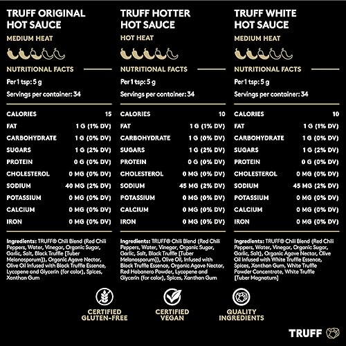 Miniatura 6 de TRUFF Paquete variado de salsa picante juego de salsa picante gourmet de edición blanca más caliente y limitada experiencias únicas de sabor con