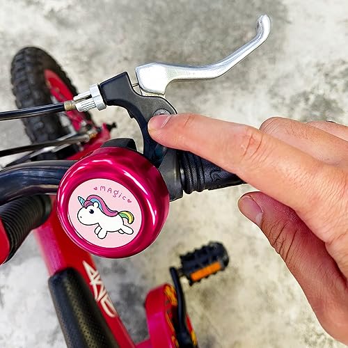 Miniatura 2 de ONIPAX Anillo de ciclismo para bicicleta, con sonido fuerte, animales adorables, dibujos animados, para niños, niñas, niños y scooters