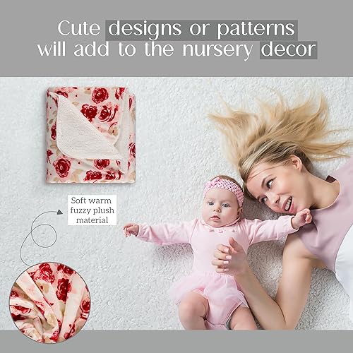 Miniatura 6 de Mantas suaves de bebé Minky Manta de dinosaurio para cuna, cochecito 30x40 para niño