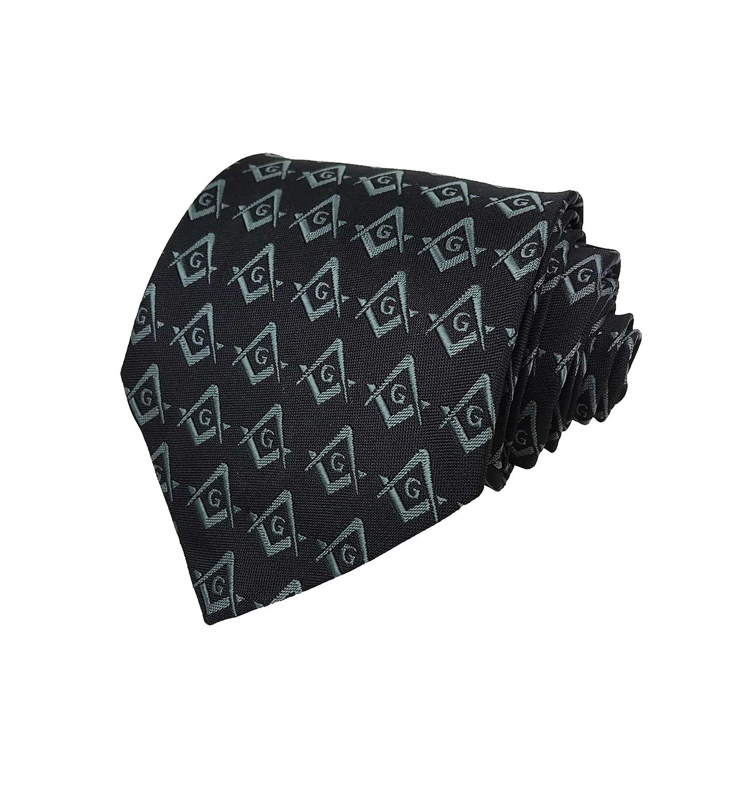 Blue Masonic Regalia Craft Masons Silk Tie With Square Compass & G Nt065