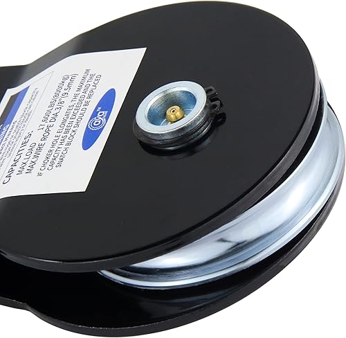 Miniatura 10 de Bloque de polea de remolque de cabrestante de 10 toneladas, capacidad de 22,000 libras, accesorio de recuperación todoterreno para camión, tractor,