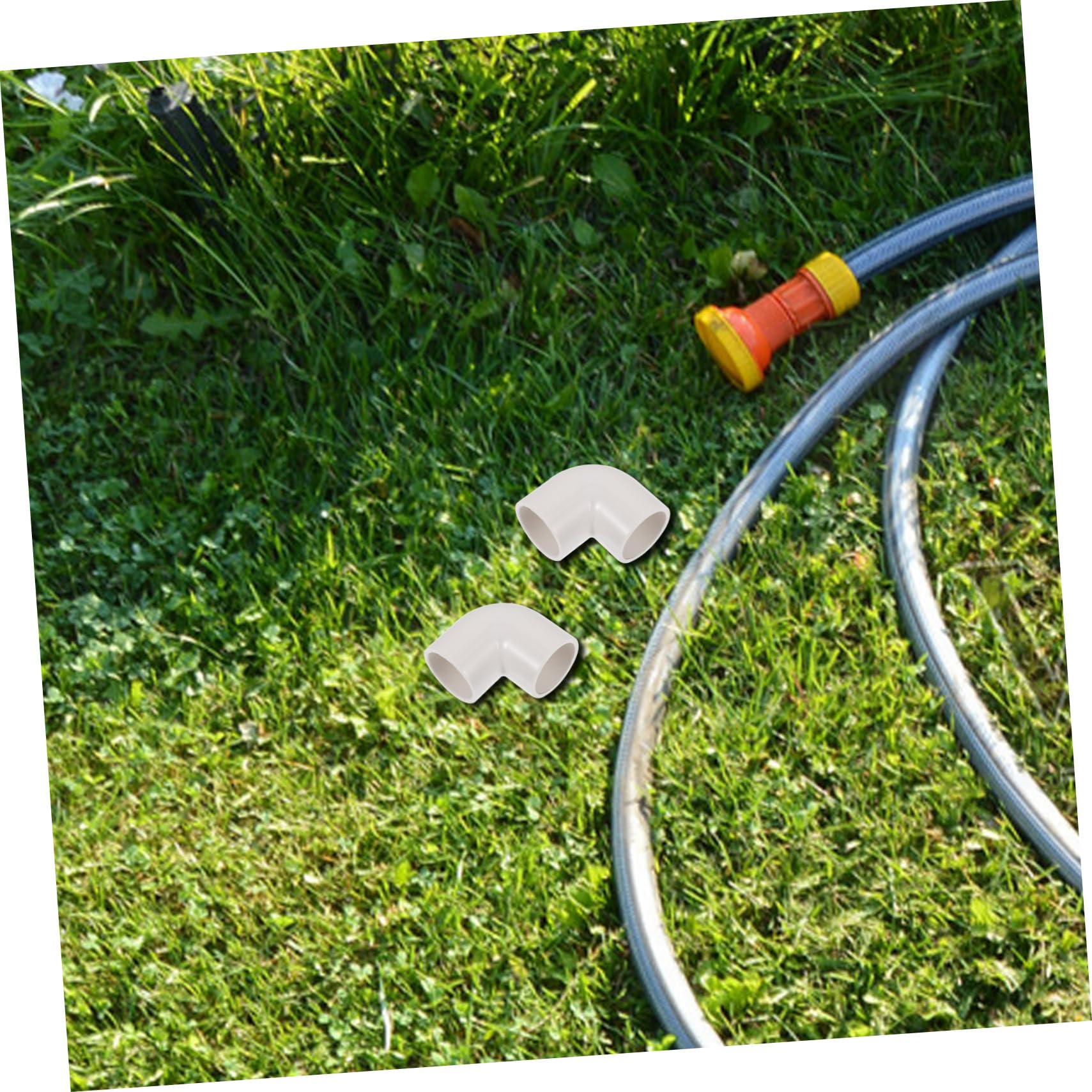 HEMOTON 4 Set Raccordi A Gomito Connettore del Idroponico Connettore in Plastica Raccordo per Mensola da Giardino Connettori di Giunzione Connettori in Plastica Bianca 20 Pezzi*4
