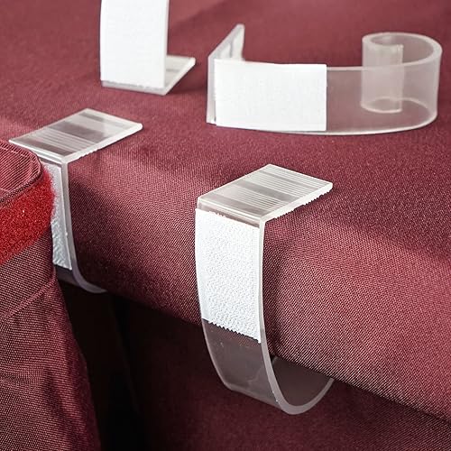 TABLECLOTHSFACTORY 12 clips ajustables de plástico transparente para falda de mesa grandes para decoración de bodas, fiestas, eventos, 3 pulgadas