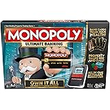 Hasbro Gaming Monopoly Ultimate Banking Edition Board Game for Families and Kids Ages 8 and Up, Electronic Banking Unit (Amazon Exclusive)