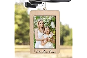 Heartfelt Mother's Day Surprise: Wooden Car Picture Holder, a Cherished Keepsake on Every Drive