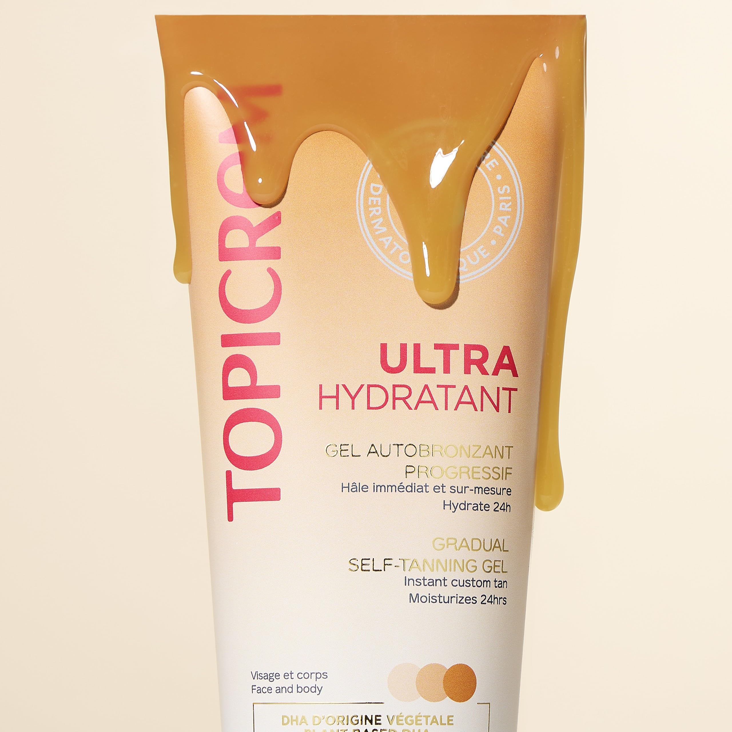 Topicrem - Ultra Hydratant Gel Autobronzant Progressif - Hydrate 24h, Nourrit, Protège - Teint Hâlé Naturel - Peaux Sensibles, Adultes & Adolescents - Fabrication Française - 200 ml