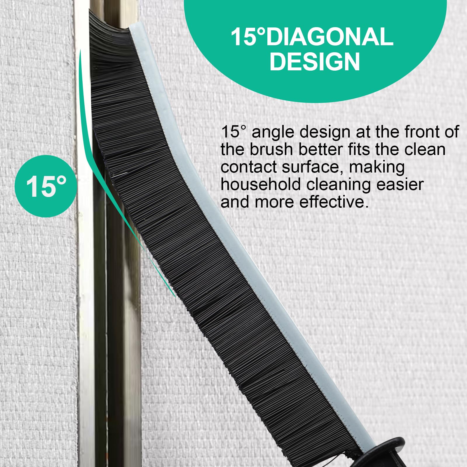 Set 3 Spazzole Per Pulizia Angoli Con Setole Dure - Per Fughe, Finestre E Lavelli - Foto 5