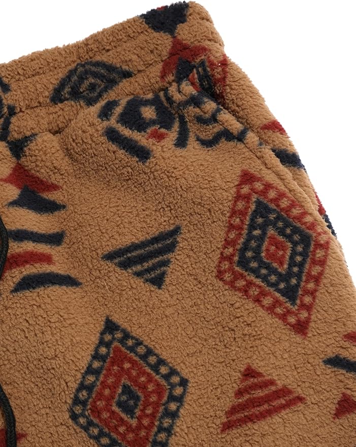 ZAFUL Mens Plush Fleece Pajama Pants Winter Cozy Flannel Feet Trouser with Pockets Microfleece Soft Sleep Lounge Bottoms