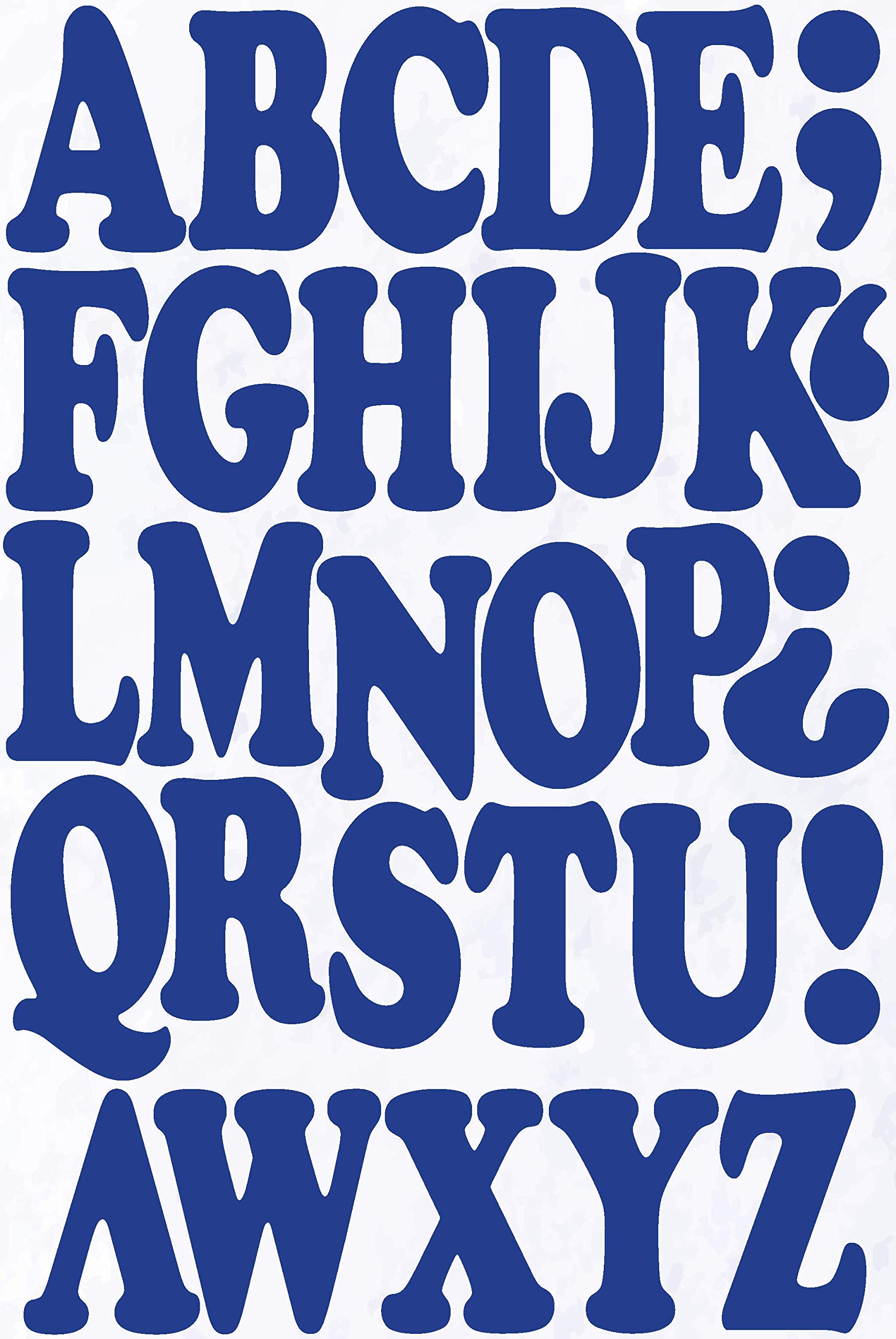 IRON 'EM Blue Iron On Letters for Fabric, Clothing, Custom Tshirt, DIY  Craft for Kids, Adults, and Toddlers 2\