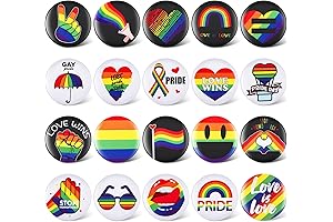 200 Pieces Pride Buttons: Show Your Pride with Style!
