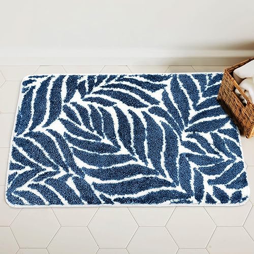 Miniatura 8 de Alfombras de baño de hojas verdes hierba, antideslizantes, lavables a máquina, decoración de baño, absorbentes de agua, para fregadero, bañera y