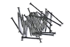 3.1 inch (80 mm) Length Fluted Hardened High Carbon Steel Point Tip Wall Masonry Concrete Black Nails (25 pcs.)